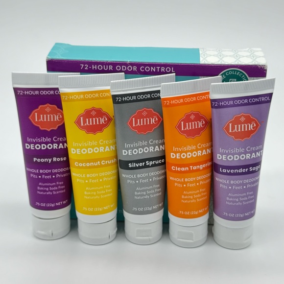 Lume Mini Sampler Pack Invisible Cream Whole Body Deodorant - Picture 1 of 7